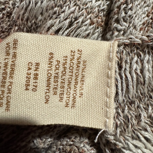 Free Peoplele long duster cardigann linen blend M - Picture 12 of 12